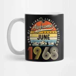 Awesome Since June 1968 Vintage 55th Birthday Mug